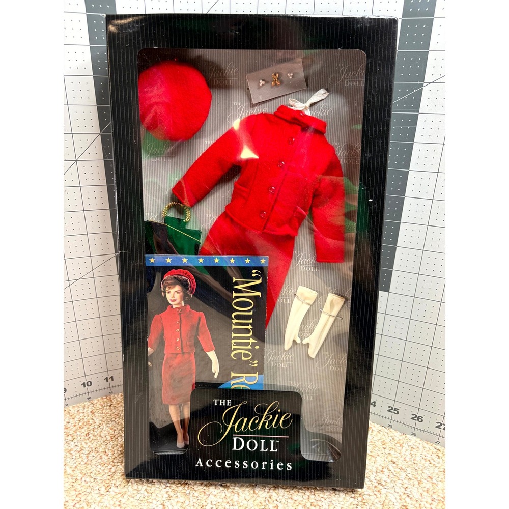 Franklin Mint Jackie Kennedy Doll Mountie Red Suit Outfit Accessories Set NEW